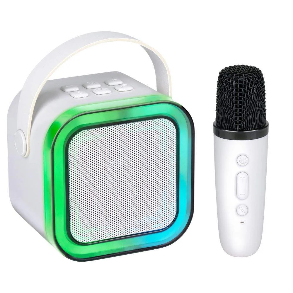 Coluna c/ microfone s/ fios 5w branco grundig