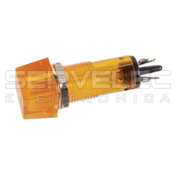 Luz Piloto Quadrado Ambar 11.5x11.5mm 220v VELLEMAN