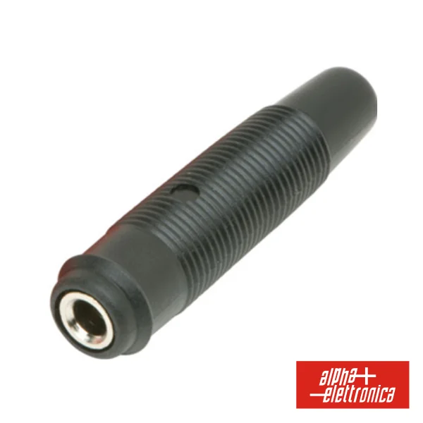 Ficha Banana 4mm Fêmea Preta