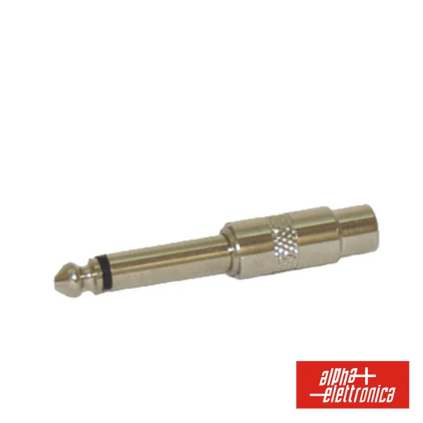 Ficha Adaptadora 6.3mm Macho Mono/ Fêmea Rca