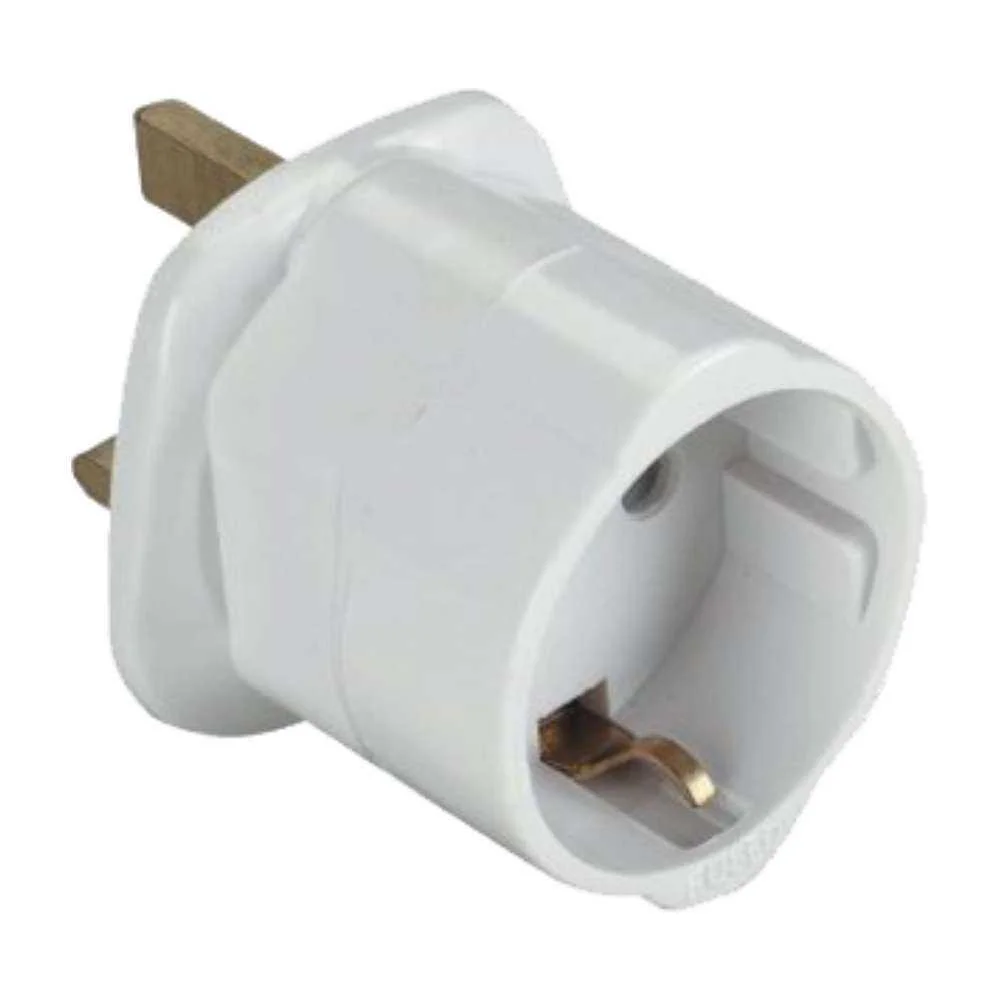 Ficha Adaptadora Viagem Inglesa / Schuko 13A