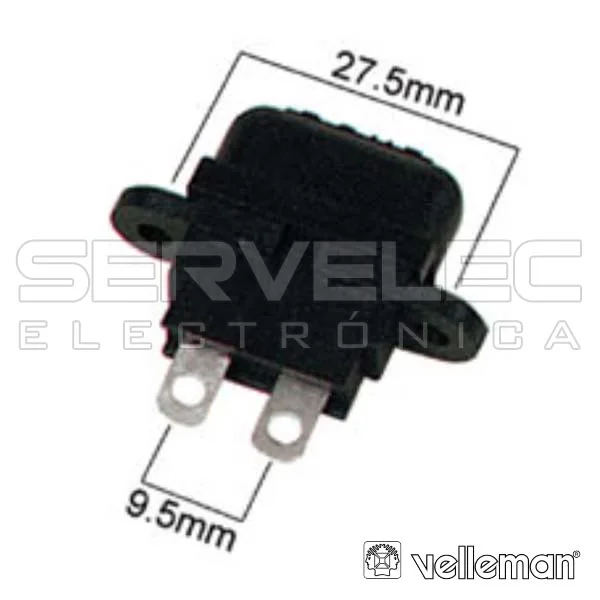 Porta-Fusíveis Automóvel C/ Tampa VELLEMAN