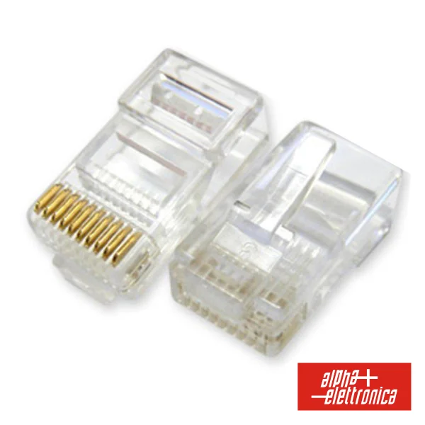 Ficha Telefone RJ48 Cat.3 Modular 10p10c