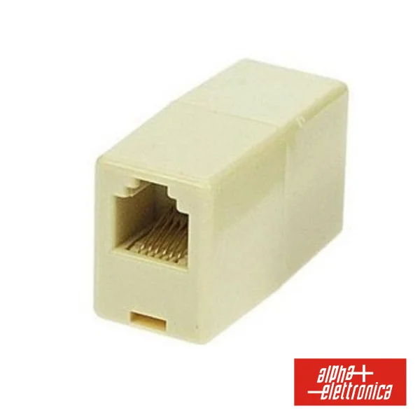 Adaptador De Telefone 6p6c RJ12 1fêmea/1fêmea