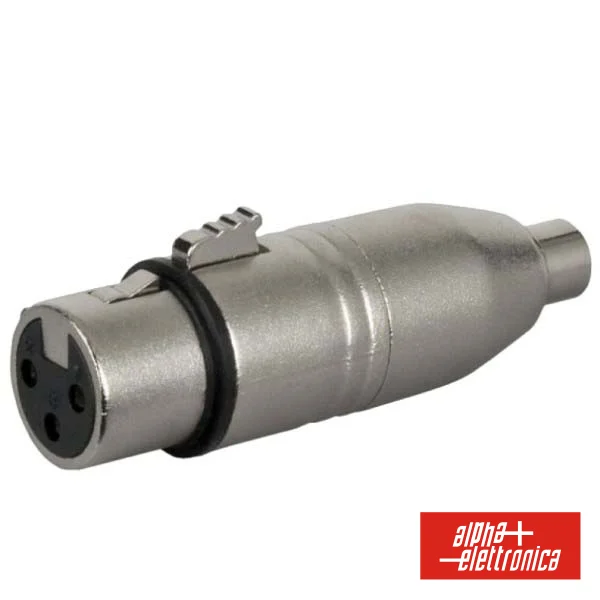 Ficha Adaptadora XLR 3p Fêmea / Rca Fêmea