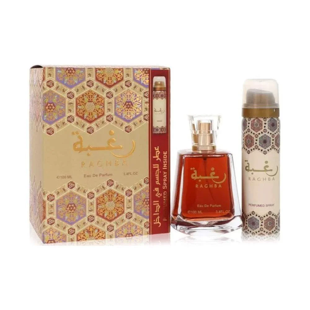 Lattafa Raghba Unisexo EDP 100 ml Desodorante 50 ml
