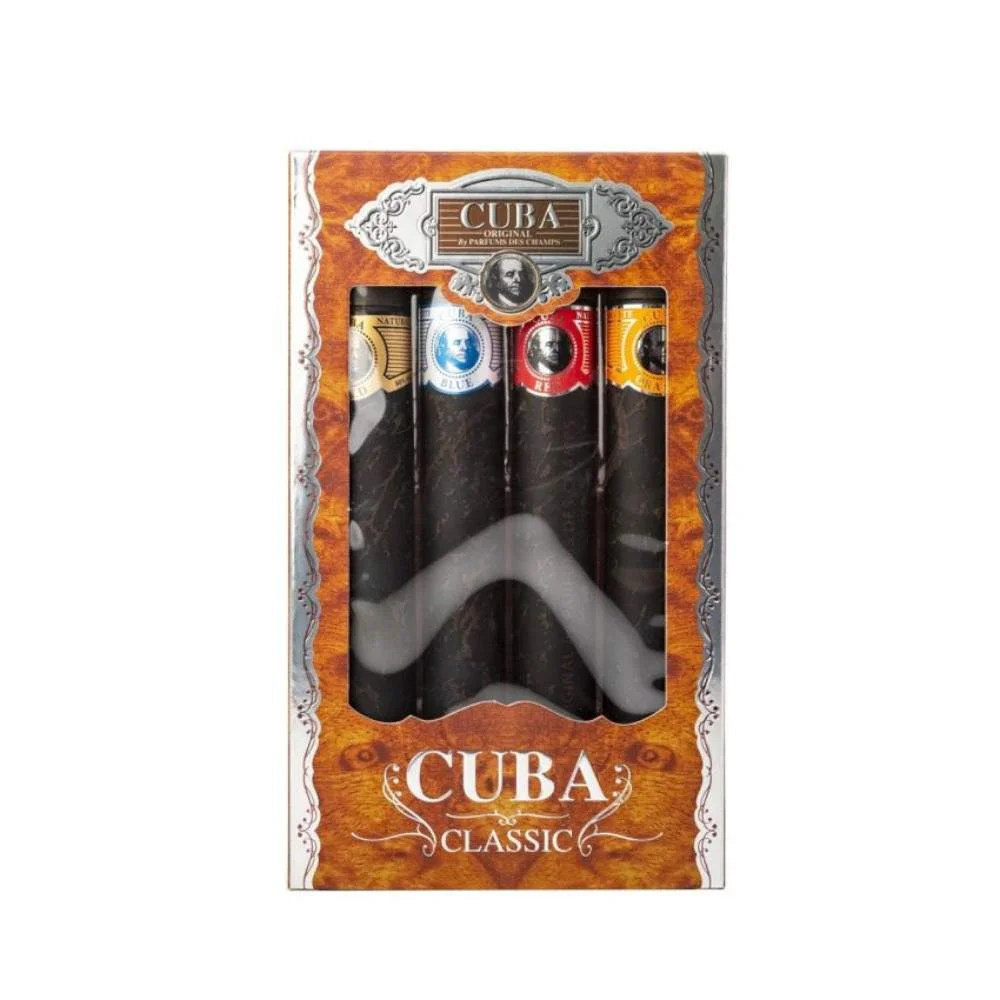 Conjunto Cuba Gold / Orange / Red / Blue Man EDT 35ml