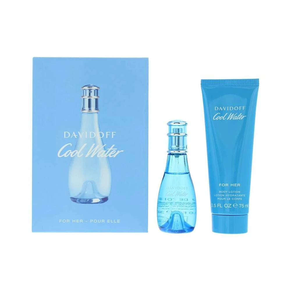 Davidoff Cool Water Woman EDT 30 ml e Loção Corporal 75 ml