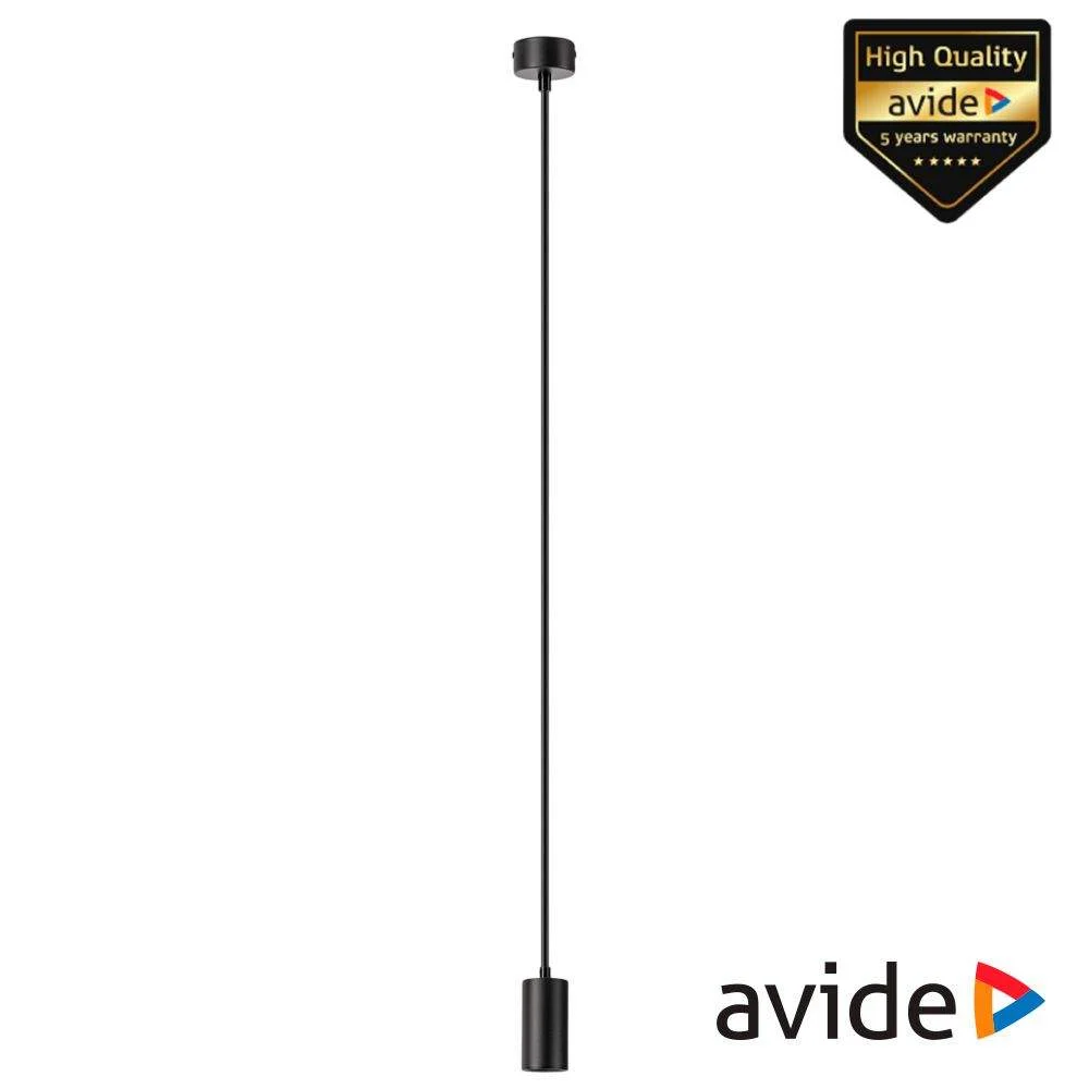 Candeeiro teto metálico gu10 100mm preto avide