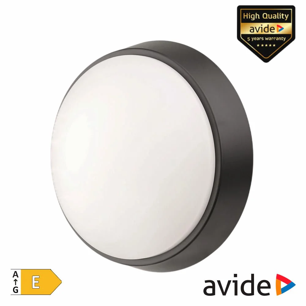 Aplique led redondo cct 18w 2200lm ip65 avide