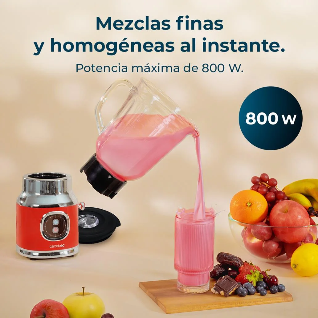 Liquidificador RetroTwist 1L 800W Vermelho