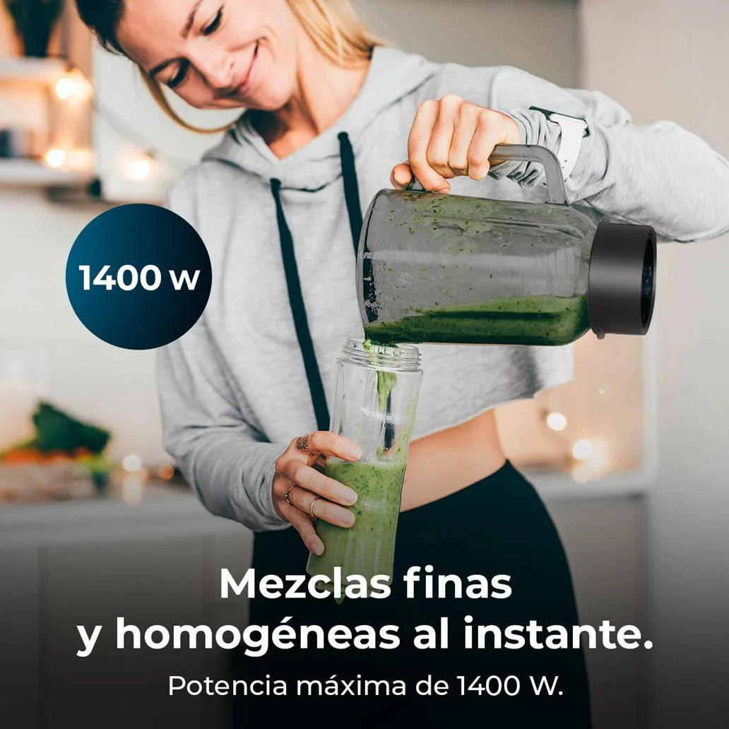 Liquidificador RetroGreen Power Black Titanium 1.5L 12