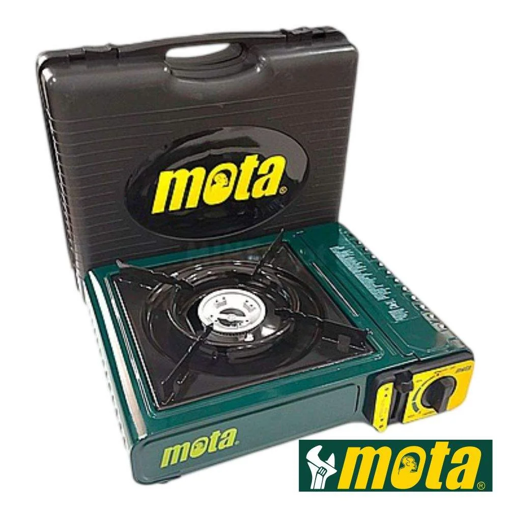 Fogão gás portátil verde 2100w mota
