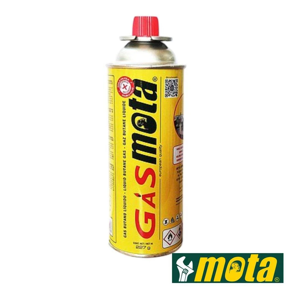 Cartucho recarga gás butano 227g mota