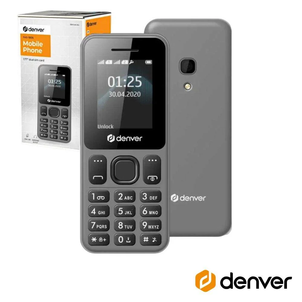 Telemóvel c lcd 1.77 4g dual sim fm bt e câmara 0.08mp