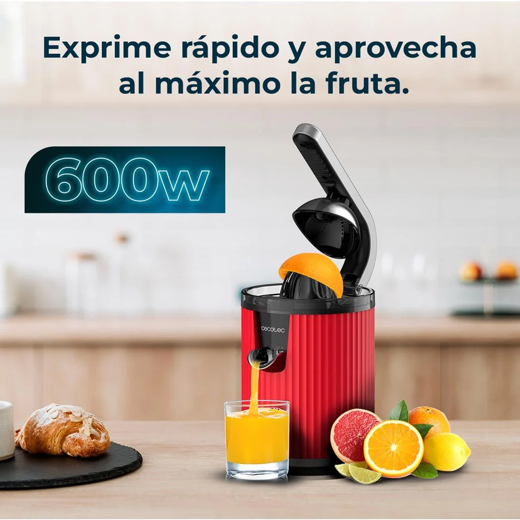 Espremedor Elétrico Xqueeze Retrojuice 600 600W Vermelho