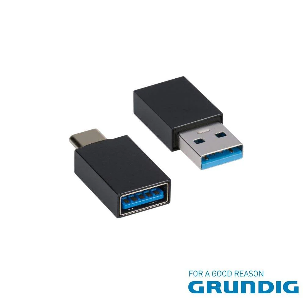 Adaptador usb-a macho usb-c fêmea 5gbps grundig
