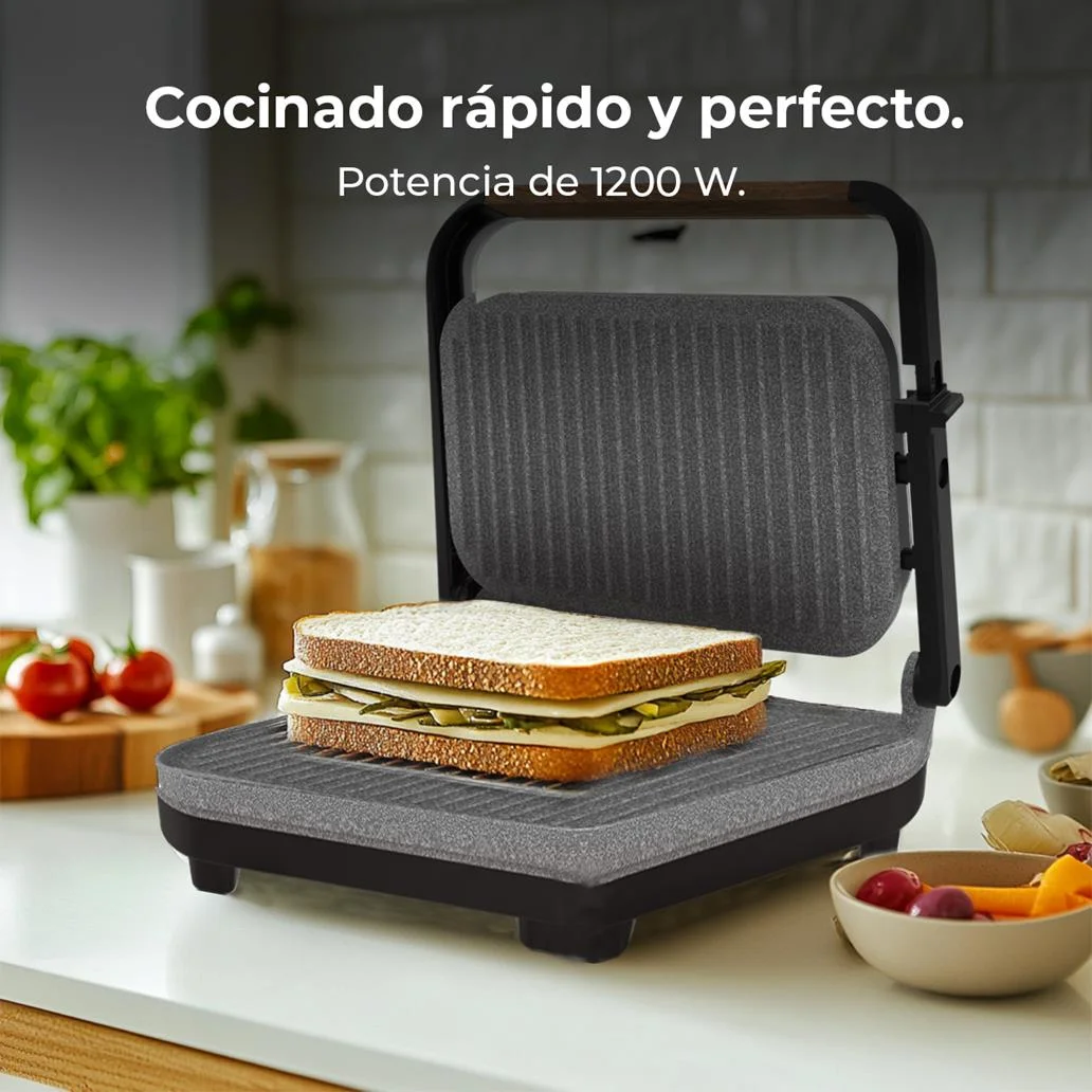 Grelhador Elétrico RockAnd Grill 1300 Wood B 1300W