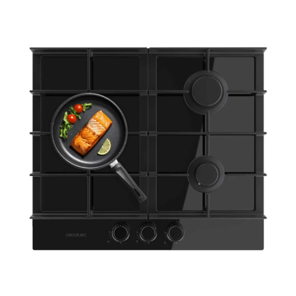 Placa De Gás Bolero Squad G 3400F Vidro Preto
