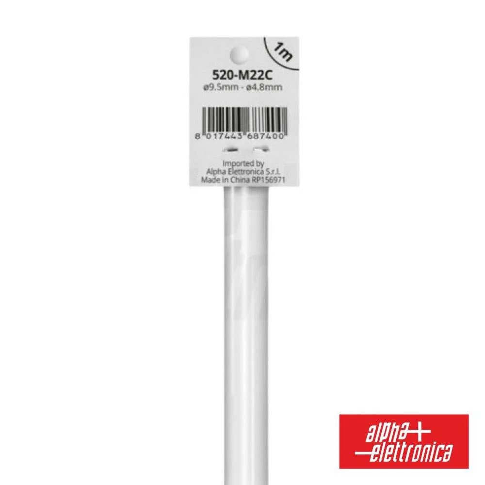 Tubo manga termoretrátil 2 1 ø9.5mm 1m