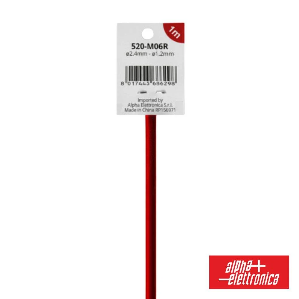 Tubo manga termoretrátil 2 1 ø2.4mm 1m
