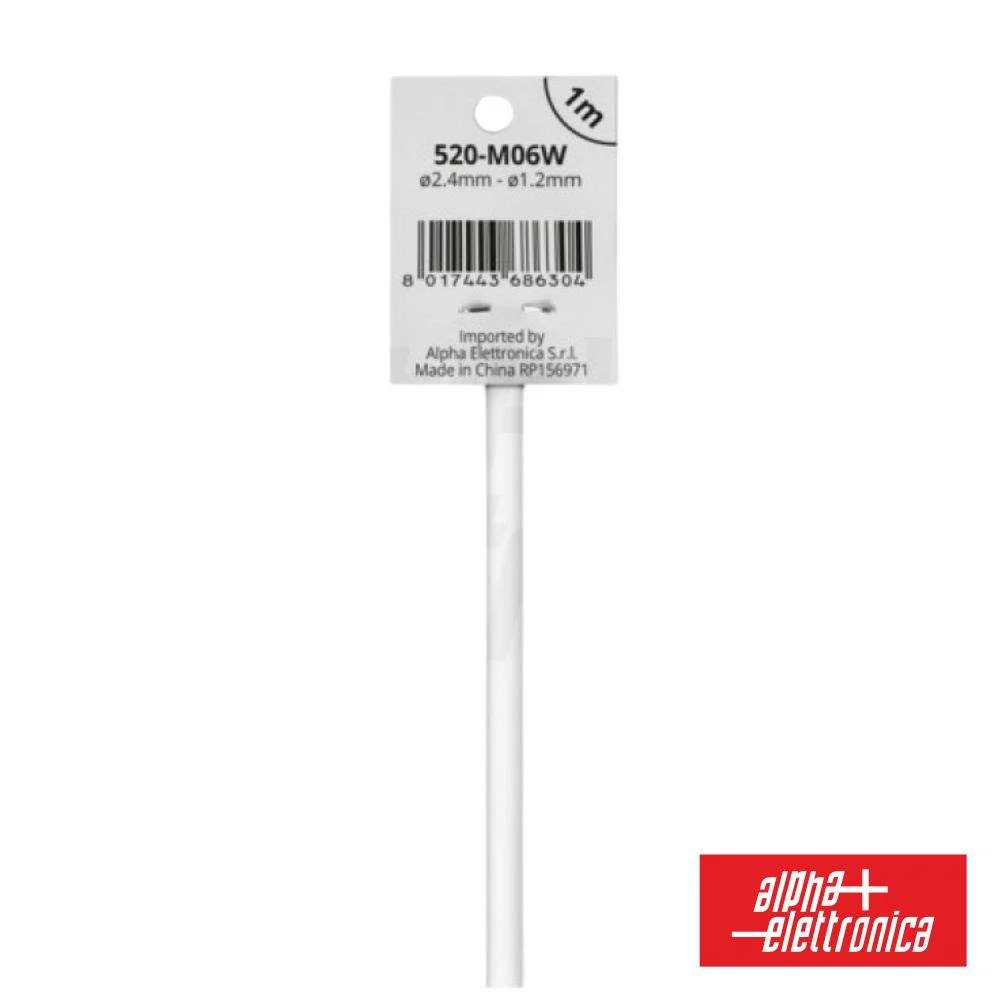 Tubo manga termoretrátil 2 1 ø2.4mm 1m