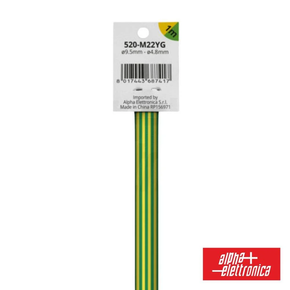 Tubo manga termoretrátil 2 1 ø9.5mm 1m