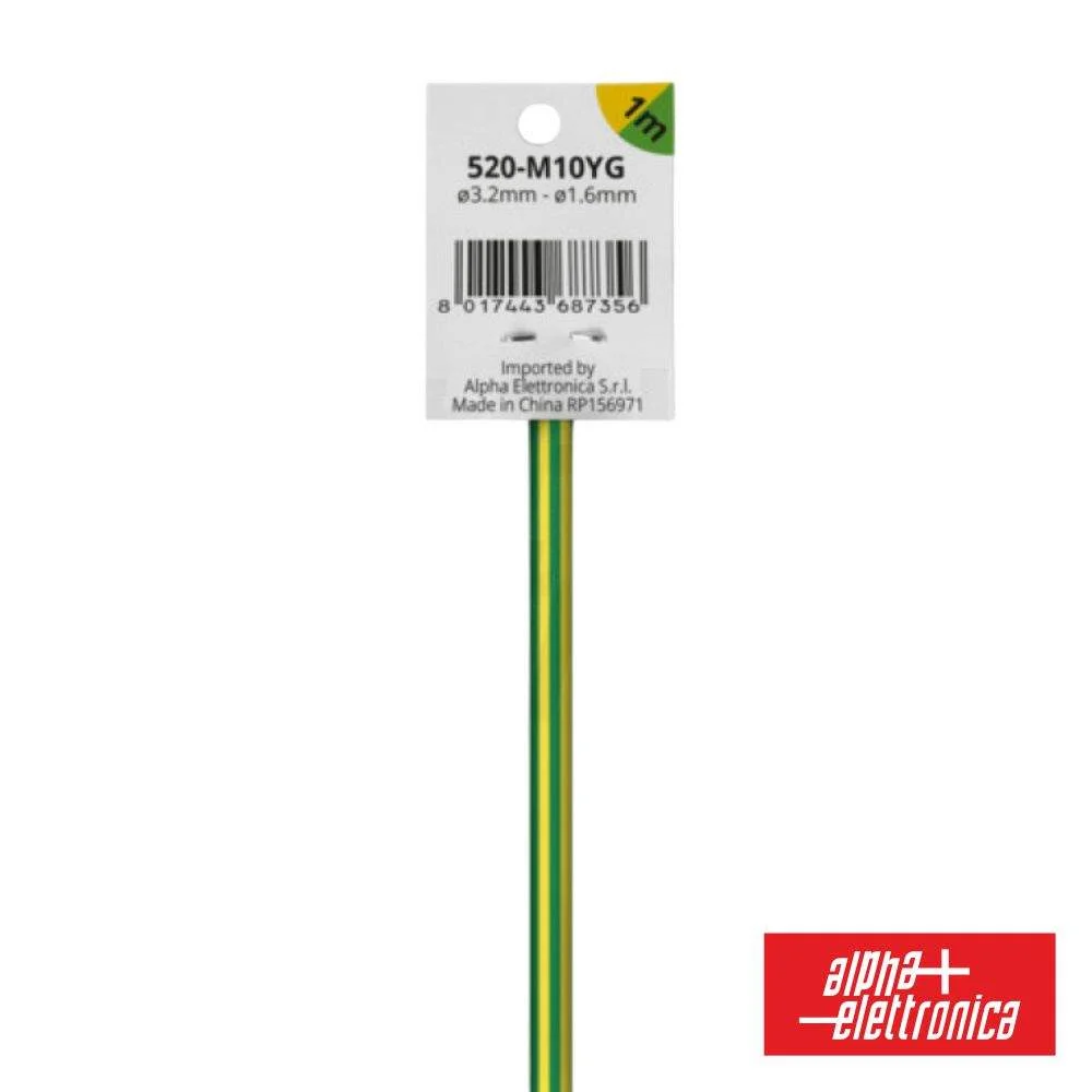 Tubo manga termoretrátil 2 1 ø3.2mm 1m