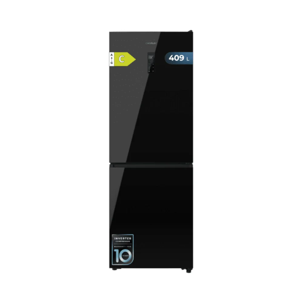 Combinado Bolero CoolMarket 409L Portas Vidro Preto