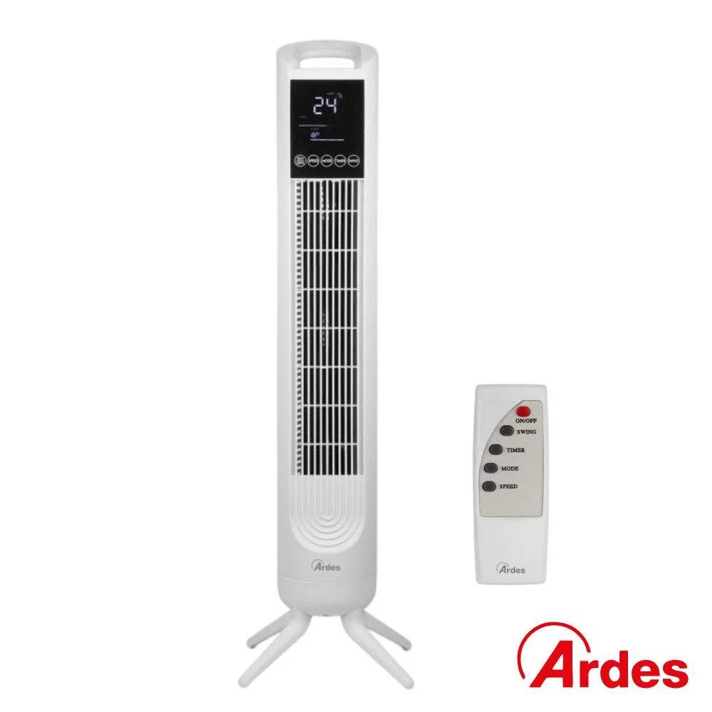 Ventoinha torre 45w c comando branco ardes