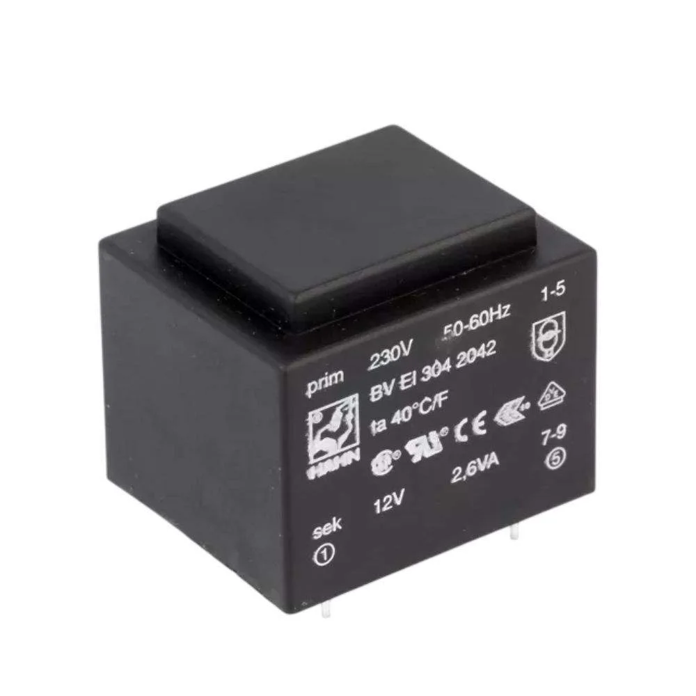 Transformador encapsulado 2.6va 1x12v 1x0.217a