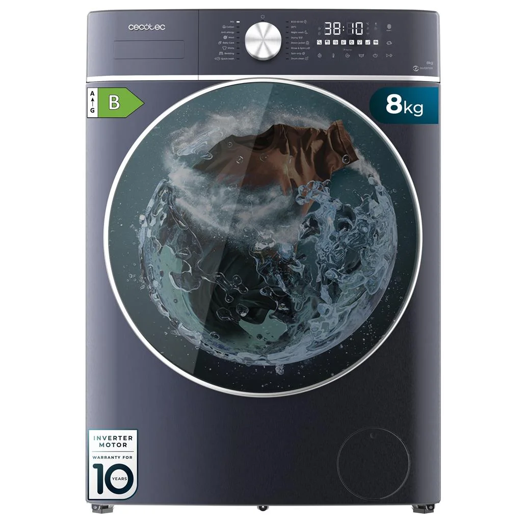 Máquina Lavar e Secar Bolero Wash Dry 8580 Inverter Ice Blue
