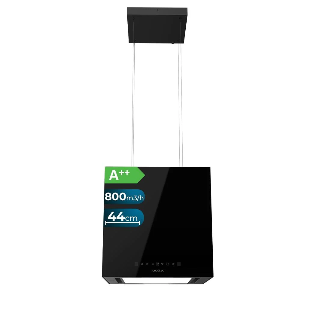 Exaustor Suspenso Bolero Flux CCT 448000 Glass Black 210W