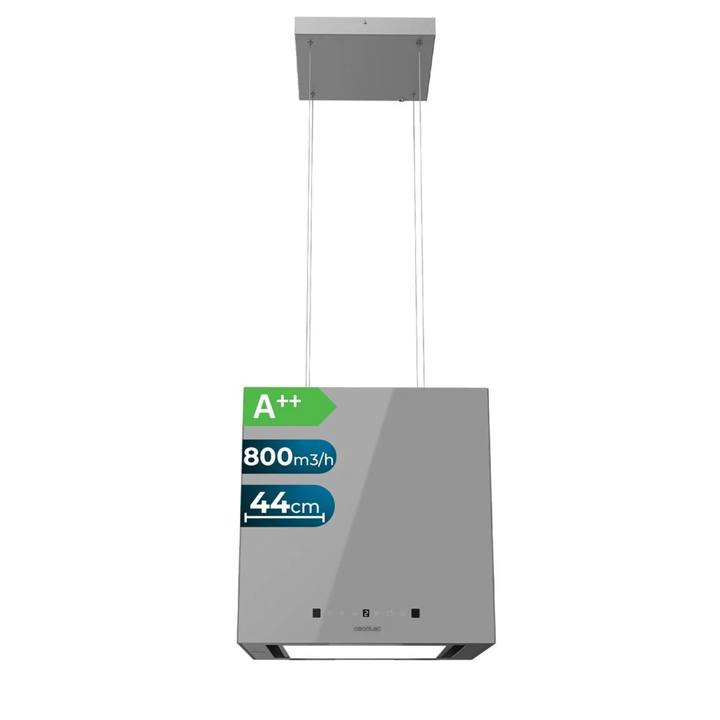 Exaustor Suspenso Bolero Flux CCT 448000 Glass Grey 210W