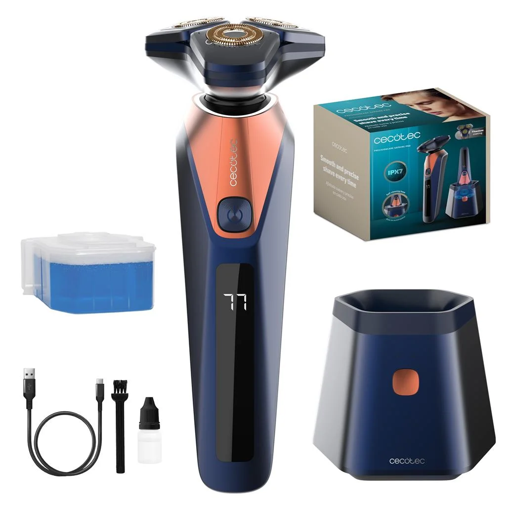 Máquina Barbear Rotativa PrecisionCare Saphire Pro CECOTEC