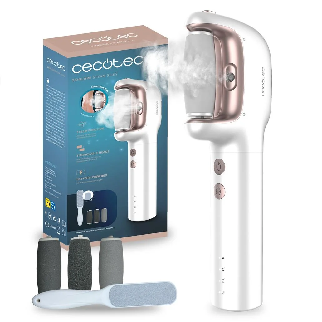 Lima Elétrica Para Pés SkinCare Steam Silky CECOTEC