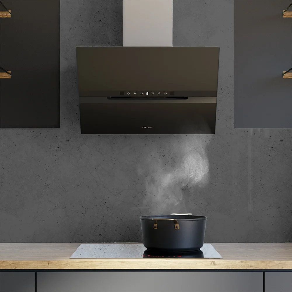 Exaustor Decorativo Bolero Flux DT 608010 Glass Black 210W