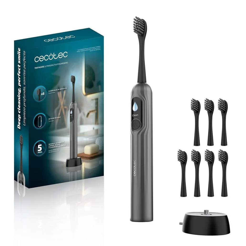 Escova Dentes ToothCare UltraSonic PlatiniumSwing CECOTEC