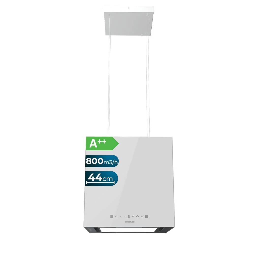 Exaustor Suspenso Bolero Flux CCT 448000 Glass White 210W