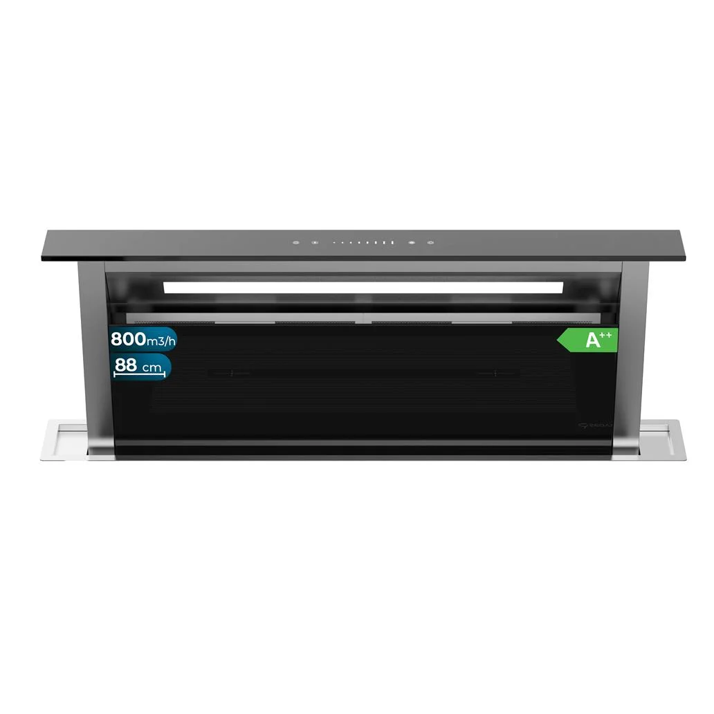 Exaustor Bancada Bolero Flux ET 908000 Glass Black 210W