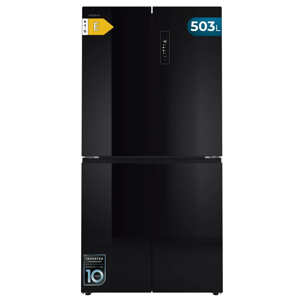 Frigorífico Americano Bolero CoolMarket 4D 503 Black Glass