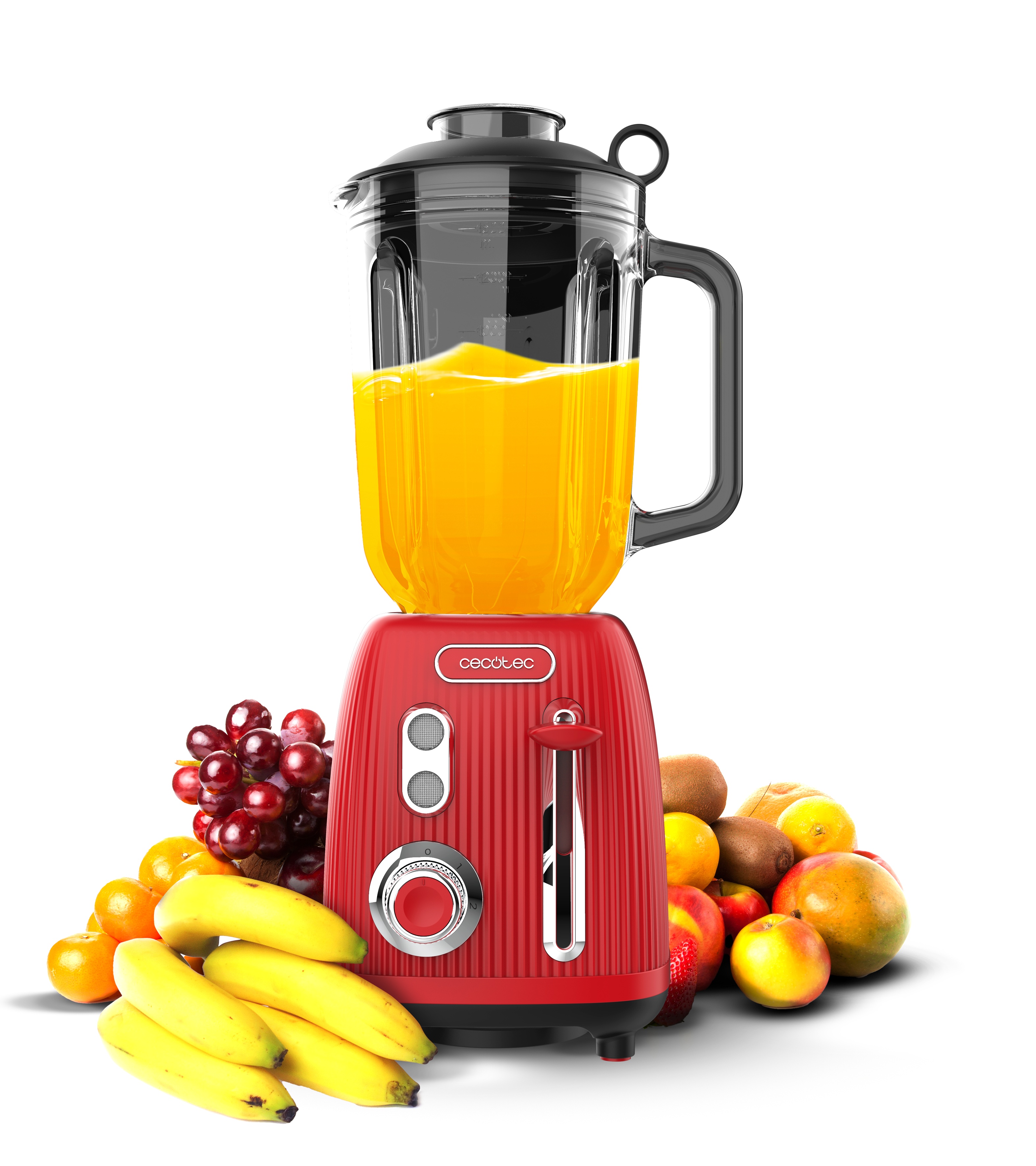 Liquificador Power Black Titanium RetroRed CECOTEC