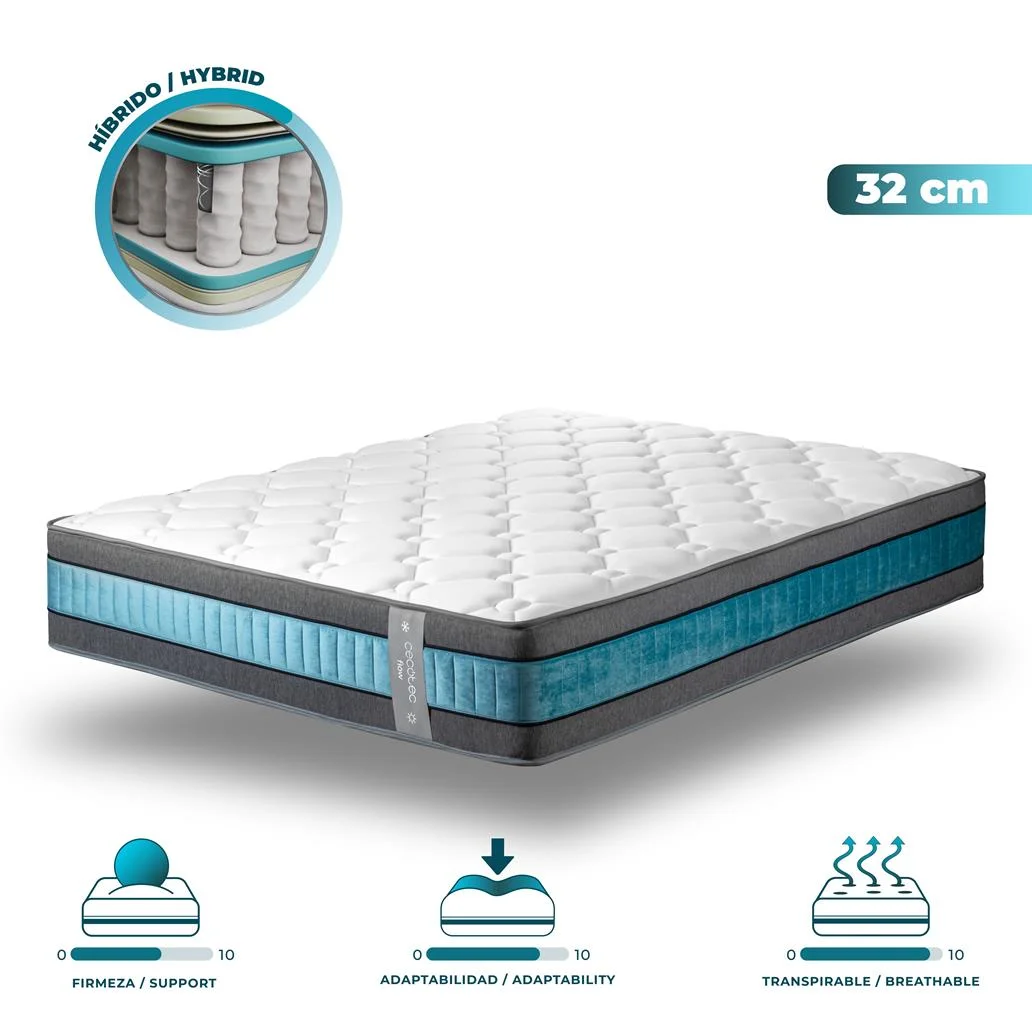 Colchão flow 8990 Hybrid 110x200 CECOTEC