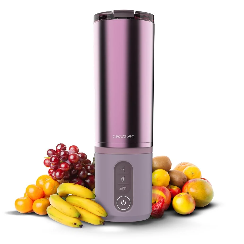 Liquidificador Power Titanium Shake2Go Candy Steel CECOTEC