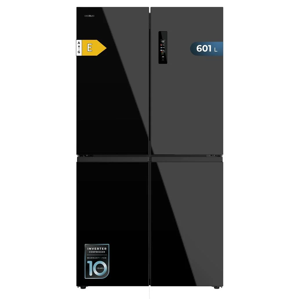 Frigorífico Americano Bolero CoolMarket 4D 601 Black Glass