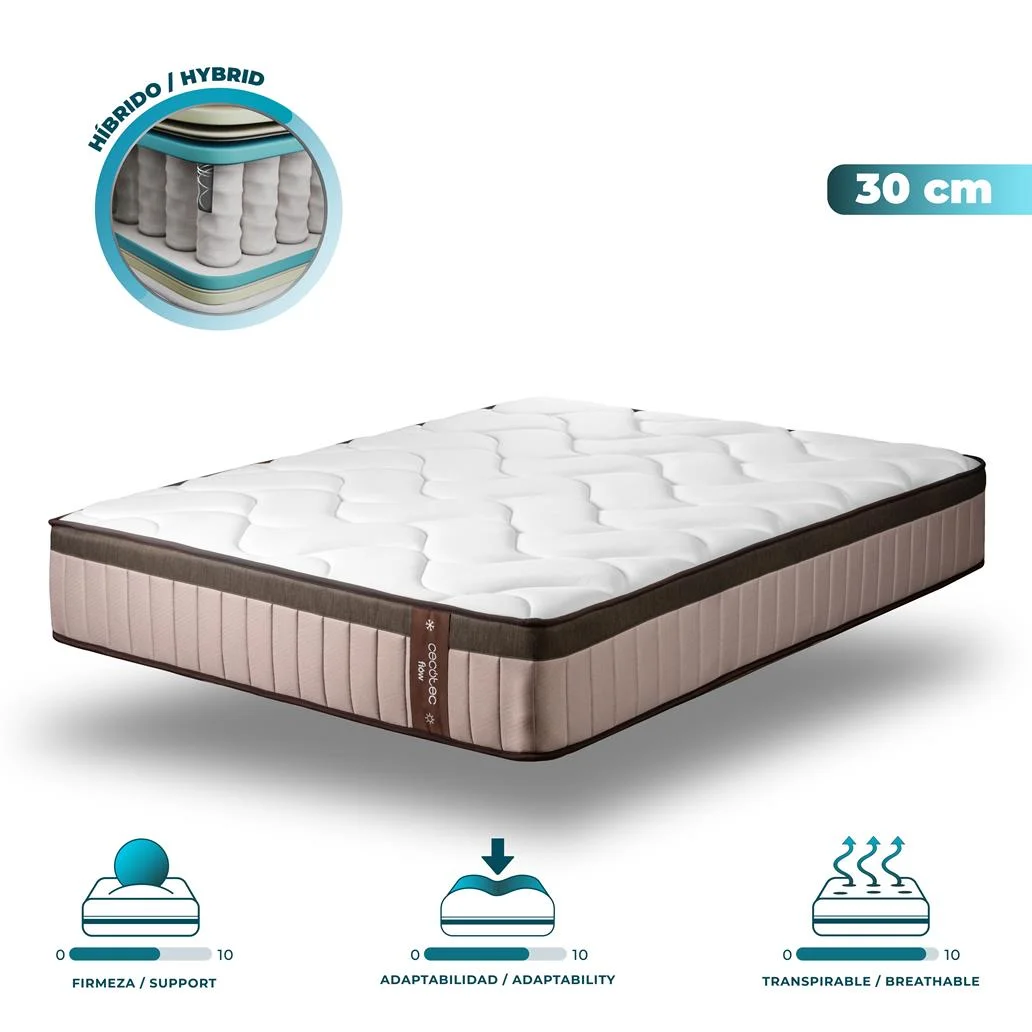 Colchão Flow 7990 Hybrid 100x200 CECOTEC