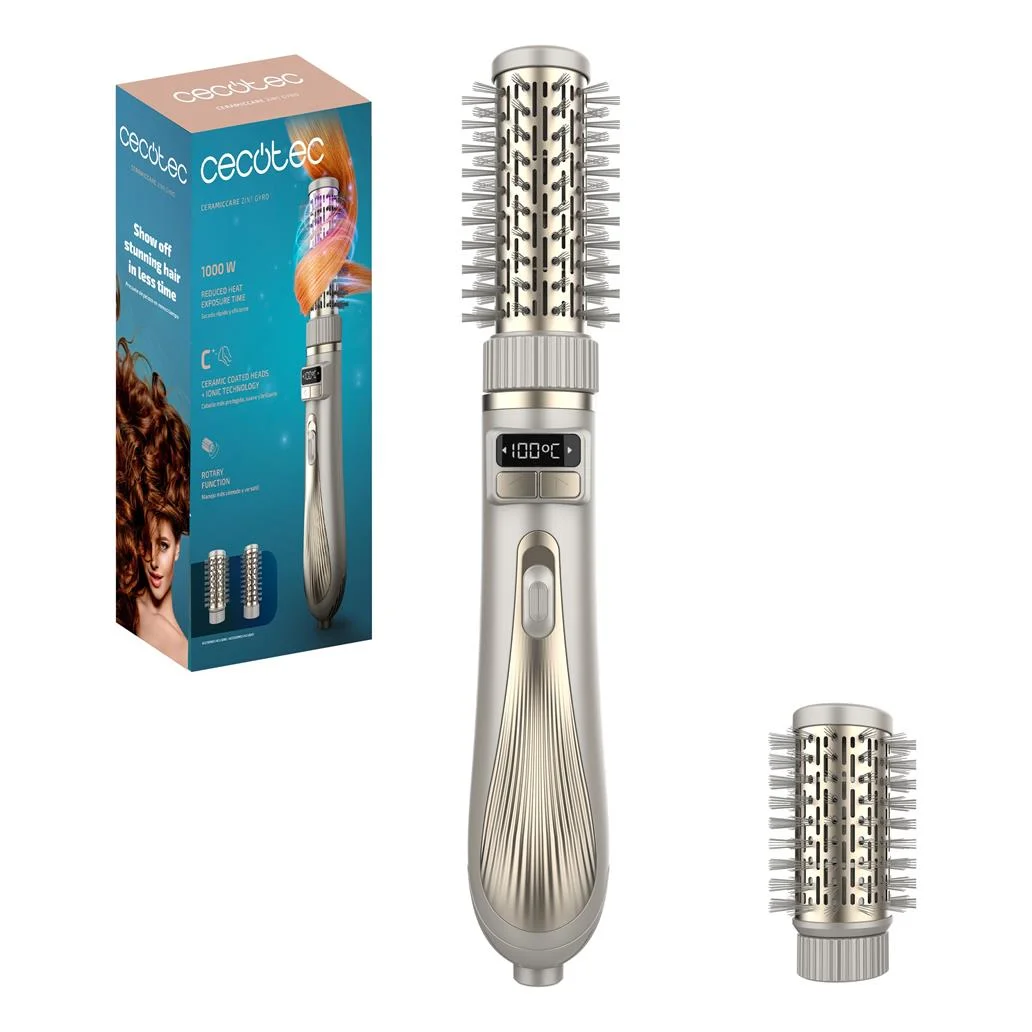 Escova Modeladora CeramicCare 2in1 Gyro CECOTEC