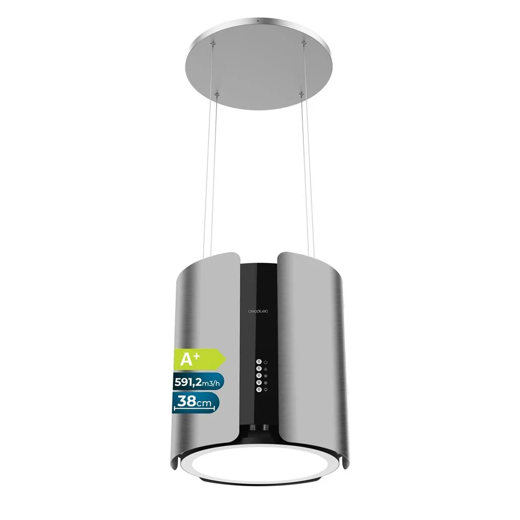 Exaustor de teto redondo Bolero Flux CRE 385500 Inox A CECOT