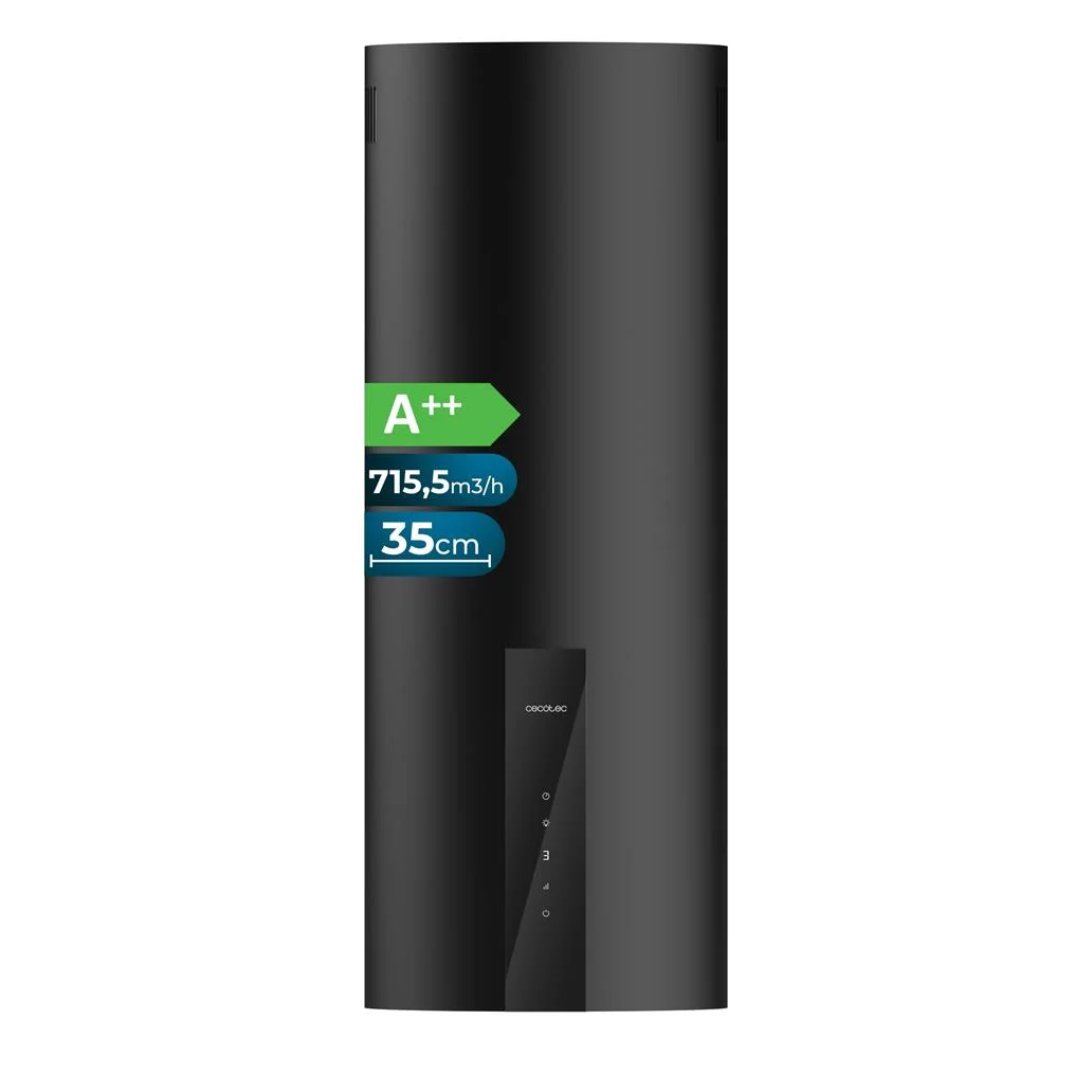 Exaustor de parede Bolero Flux DRT 358000 Preto A CECOTEC