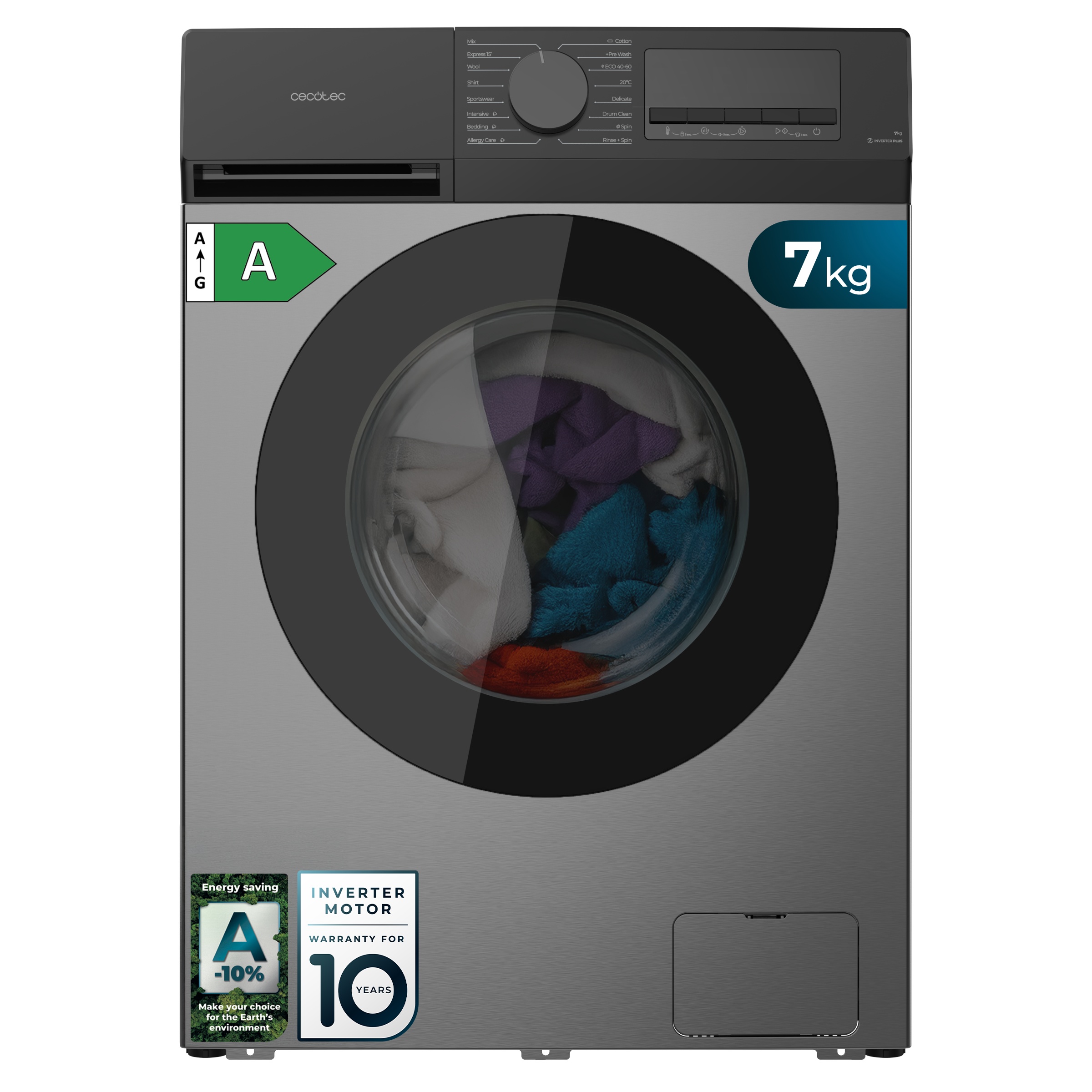 Máquina de Lavar a Roupa Bolero DressCode 7450 Inverter Stee